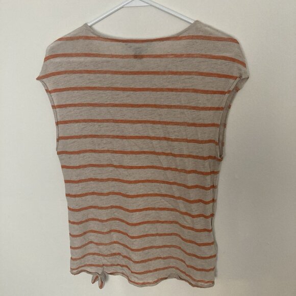 Tommy Bahama Womens 100% Linen Shirt Striped Sleeveless Size S - Picture 5 of 6
